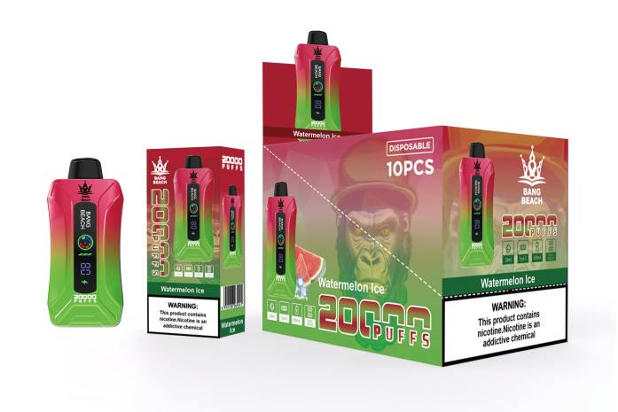 Bang Beach Vape - Bang Beach 20000 سحبة فيب شاشة سمارت ثلج البطيخ 888J7