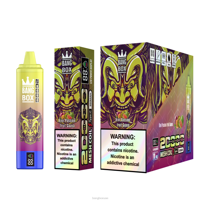 Bang Box Abu Dhabi - Bang Box شاشة سمارت 20000 نفخة كيوي باشن فروت جوافة 888J50