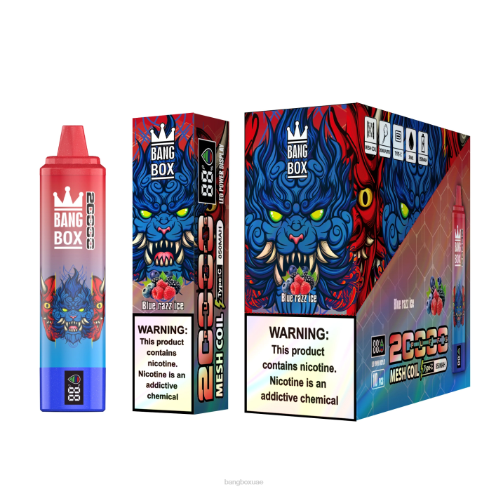 Bang Box Dubai - Bang Box شاشة سمارت 20000 نفخة الجليد الأزرق 888J59