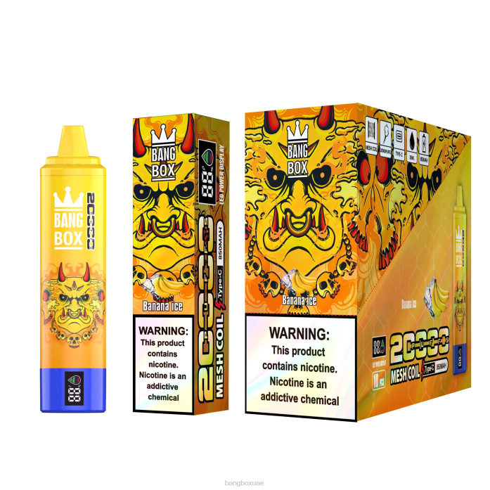 Bang Box UAE - Bang Box شاشة سمارت 20000 نفخة جليد الموز 888J57