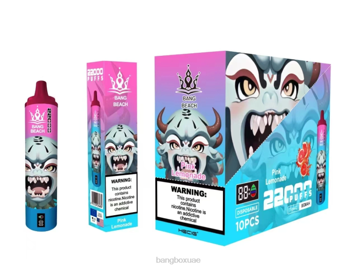 Bang Beach Vape - Bang Beach شاشة سمارت 22000 نفخة عصير الليمون الوردي 888J15