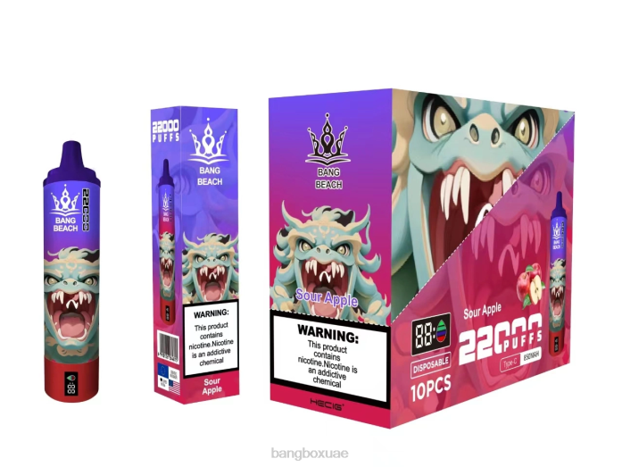 Bang Box Vape Price - Bang Beach شاشة سمارت 22000 نفخة التفاح الحامض 888J13