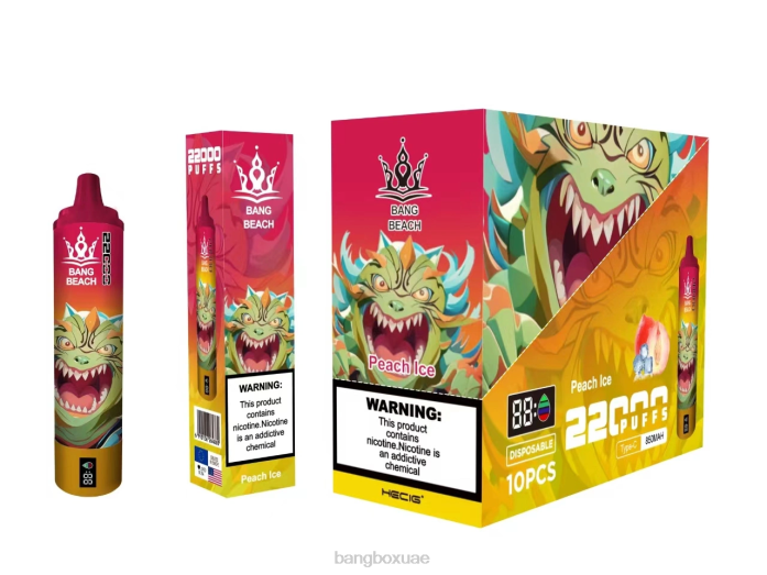 Bang Box Vape Review - Bang Beach شاشة سمارت 22000 نفخة جليد الخوخ 888J16