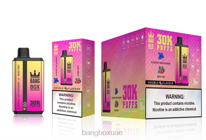 Bang Box Abu Dhabi - Bang Box 30000 نفخة نكهات مزدوجة توت توت حامض وفواكه مشكلة 888J66