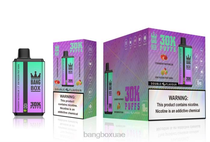 Bang Box Price - Bang Box 30000 نفخة نكهات مزدوجة فراولة، بطيخ، كيوي، باشن فروت، جوافة 888J70