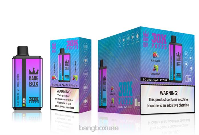 Bang Box Vape Review - Bang Box 30000 نفخة نكهات مزدوجة بلو راز آيس وعنب مزدوج 888J72