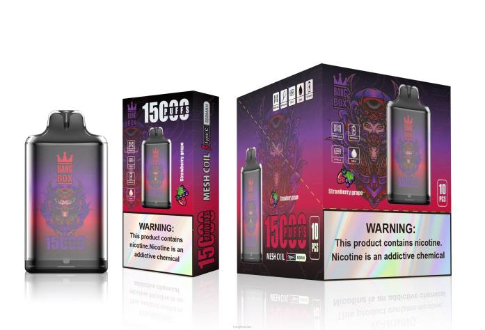 Bang Beach Vape - Bang Box s1-15000 نفث عنب فراولة 888J111